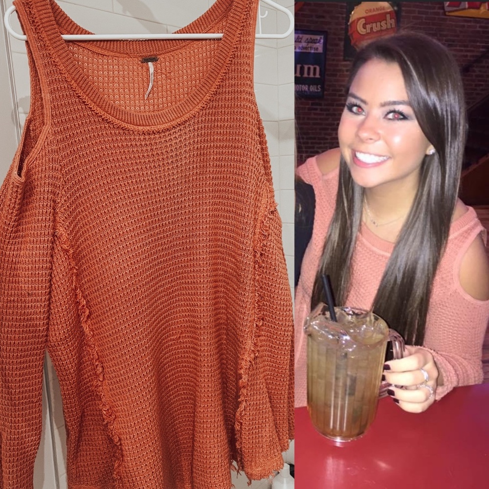 Free People Cut Out Shoulder Thermal In Size M